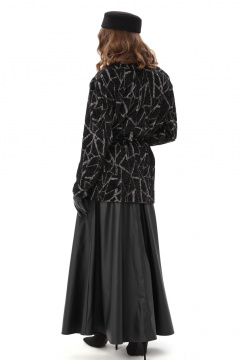 Кардиган NikVa 1006-1 чёрная геометрия - фото 3