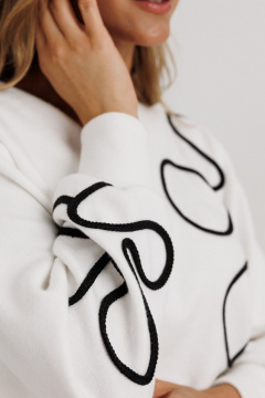 Блуза Ларс Стиль 1144/1 молочный - фото 4