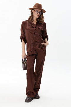 Брюки NikVa 705-19 шоколад - фото 4