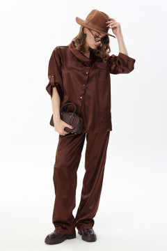 Брюки NikVa 705-19 шоколад - фото 3