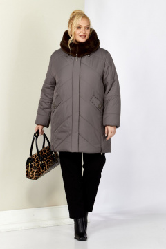 Куртка Shetti 2205 серо-лиловый - фото 3