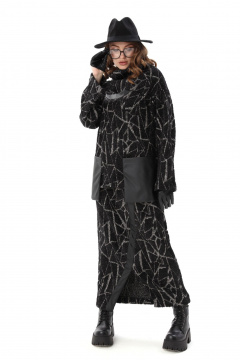 Джемпер, юбка NikVa 905-3 черная геометрия - фото 5