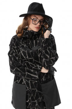 Джемпер, юбка NikVa 905-3 черная геометрия - фото 3