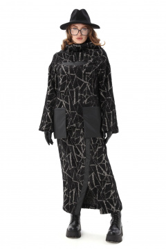 Джемпер, юбка NikVa 905-3 черная геометрия - фото 2