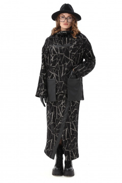 Джемпер NikVa 906-3 черная геометрия - фото 4