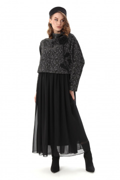 Платье NikVa 924-9 чёрный_графит - фото 4