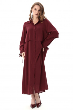 Платье NikVa 944-8 винный - фото 1
