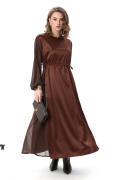 Платье NikVa 991-2 шоколад - фото 5