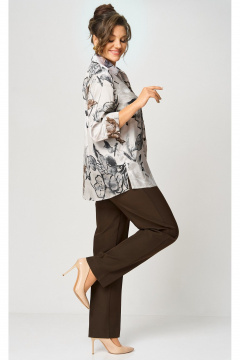 Брюки БелЭльСтиль 609-3_23_22 коричневый_2 - фото 5