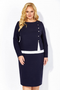 Платье Линия Л Б-2038 синий - фото 2