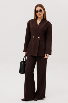 Брюки, жакет Amberа Style 2132-1 шоколад - фото 3