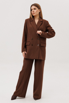 Брюки, жакет Amberа Style 2136-2 шоколад - фото 3