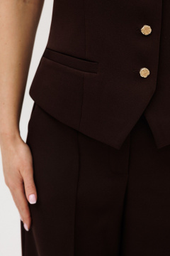 Брюки, жилет Amberа Style 2139 шоколад - фото 3