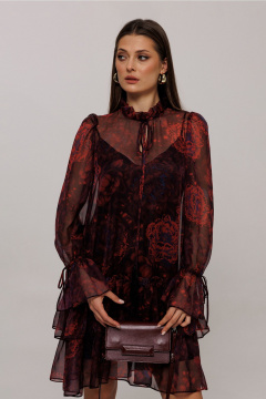 Платье Butеr 3174 бордовый - фото 4