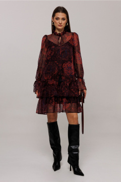 Платье Butеr 3174 бордовый - фото 1