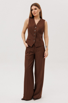 Брюки, жакет, жилет Amberа Style 3018-1 шоколад - фото 4