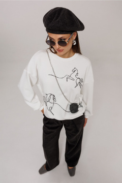 Джемпер Butеr 3213 молочный - фото 2