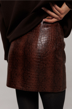 Юбка Butеr 3216 коричневый - фото 3