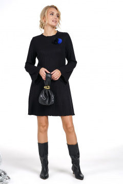 Платье Alani Collection 2471 черный - фото 3