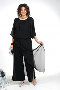 Блуза, брюки Alani Collection 2473 черный - фото 1