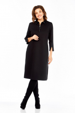 Платье Ольга Стиль С-971 черный-пайетки - фото 1