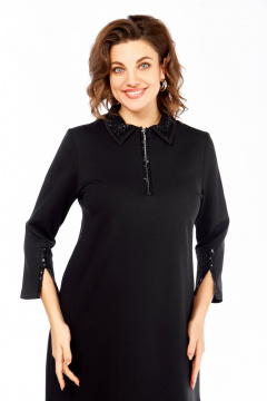 Платье Ольга Стиль С-971 черный-пайетки - фото 2