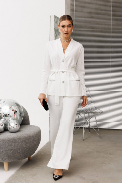 Брюки, кардиган Anastasia 1287 белый - фото 2