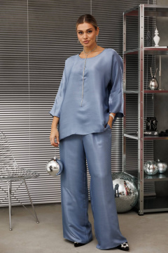 Блуза, брюки Anastasia 1228.1 голубой - фото 2