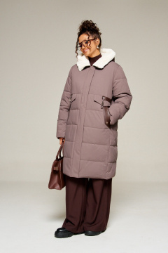 Пальто Beautiful&Free 8019 дымчатово-лиловый - фото 4