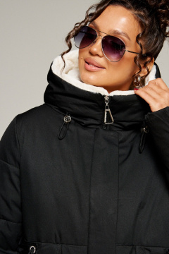 Пальто Beautiful&Free 8019 черный - фото 4