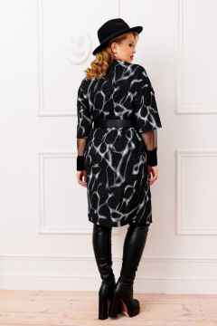 Платье AGATTI 5814-1 черный_с_серым - фото 5