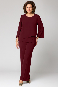 Брюки, туника Мишель стиль 1342 винный - фото 1