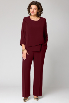 Брюки, туника Мишель стиль 1342 винный - фото 2