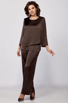 Брюки, туника Мишель стиль 1342-1 горький_шоколад - фото 1