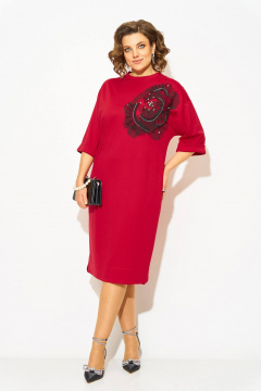 Платье Liliana 1464 алый - фото 1