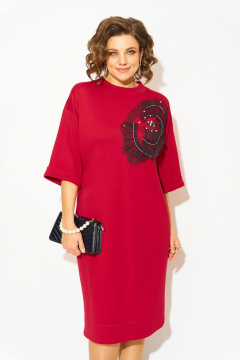 Платье Liliana 1464 алый - фото 5