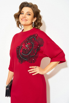 Платье Liliana 1464 алый - фото 3