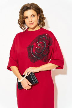 Платье Liliana 1464 алый - фото 2