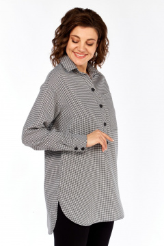 Рубашка Avenue 0344 гусиная_лапка_черный+белый - фото 5