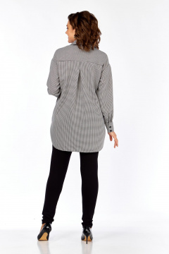 Рубашка Avenue 0344 гусиная_лапка_черный+белый - фото 4