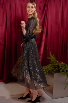 Платье, пояс Lokka 1746 черный - фото 4