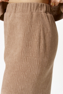 Жакет, юбка Aira Style 24115А бежевый - фото 5