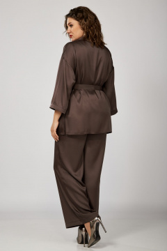 Брюки, жакет, жилет Орхидея 1623 коричневый - фото 3