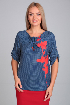 Блуза Gamma Gracia 203 синий - фото 3