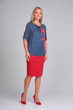 Блуза Gamma Gracia 203 синий - фото 2