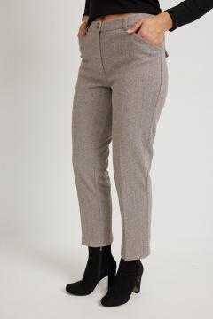 Брюки Mirolia 951 коричневая_ёлочка - фото 4