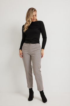 Брюки Mirolia 951 коричневая_ёлочка - фото 1