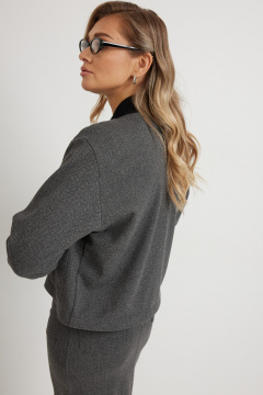 Блуза Mirolia 1273 серая_ёлочка - фото 4