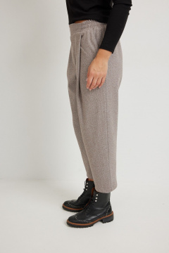 Брюки Mirolia 1275 коричневая_ёлочка - фото 3