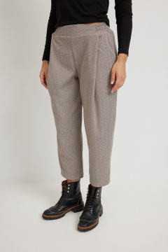 Брюки Mirolia 1275 коричневая_ёлочка - фото 2